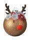 Hängendes Kugel Ornament Ornament Glas Kupfer 8cm