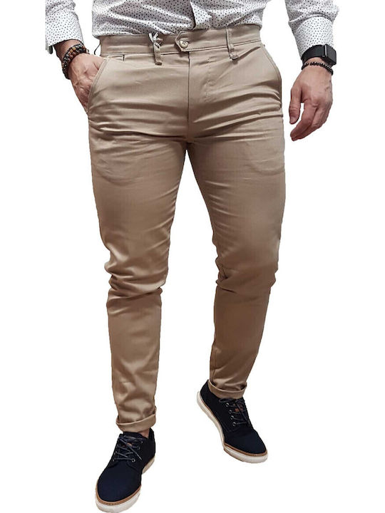 Tresor Anzughose Slim Fit Braun