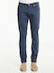 Trousers in Slim Fit Navy Blue