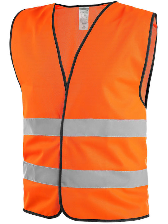 CXS Bărbați Vestă de siguranță cu benzi reflectorizante Portocaliu CXS Bărbați Vestă de siguranță cu benzi reflectorizante Portocaliu