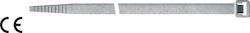 Maurer Plastic Cable Ties 160mm x 2.5mm in Transparent Colour (100 pcs) 88485