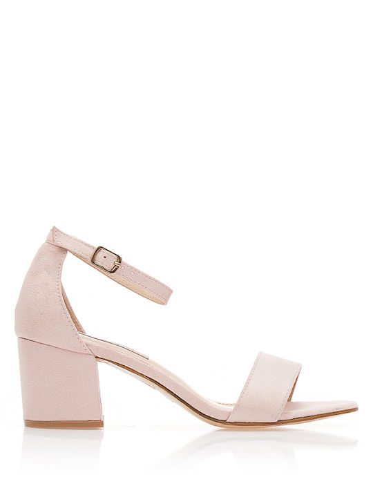 Tsoukalas Suede Sandals Pink