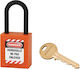 Thirard Plastic Padlock Lengthened with Key 38mm Orange 1pcs