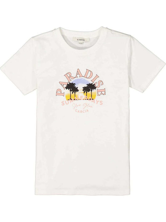 Garcia Jeans Παιδικό T-shirt Λευκό