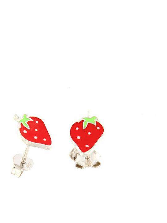 Ηώς Kids Earrings Studs made of Silver