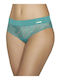 Ysabel Mora Women's Slip Seamless with Lace Green