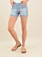 Potre Women's Jean Shorts Blue