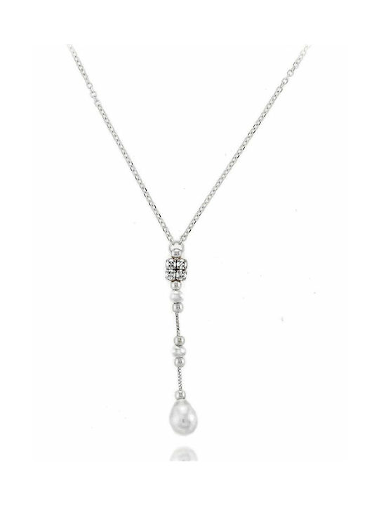 Paraxenies Necklace from White Gold 14K