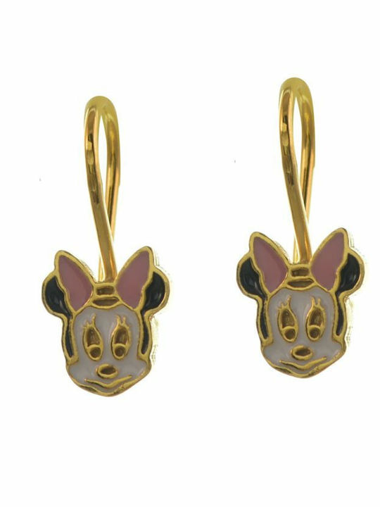 Paraxenies Gold Plated Kids Earrings Pendants made of Silver