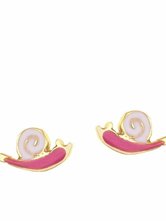 Paraxenies Gold Plated Kids Earrings Studs made of Silver