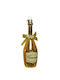 Hängendes Ornament Flasche Glas Gold 13.5x4.5cm
