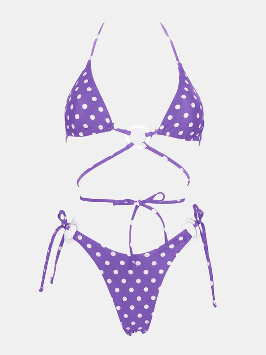 Decoro Set Bikini Τριγωνάκι & Brazil Πουά