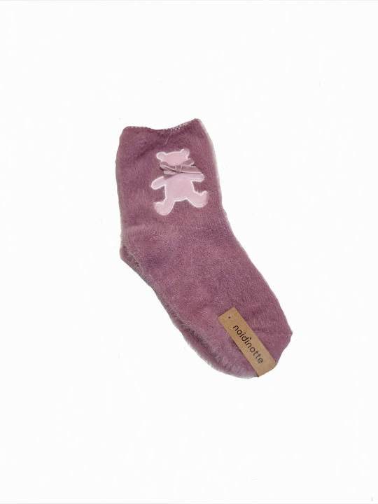 Noidinotte Αντιολισθητικές Παιδικές Κάλτσες Μακριές Ροζ