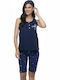 Galaxy Set Pijamale pentru Femei Albastru