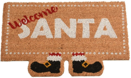 Kaemingk Πατάκι Εισόδου από Κοκοφοίνικα Welcome Santa 60x40εκ.