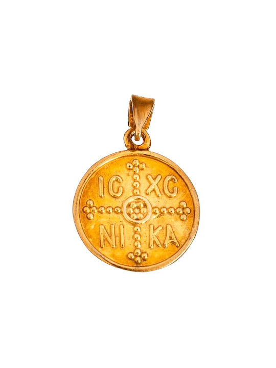 Gatsa Halskette Konstantin Amulett aus Vergoldet Silber