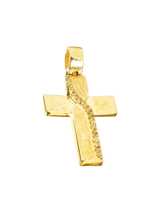 Gatsa Women's Gold Cross 14K