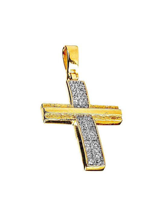 Gatsa Women's Gold Cross 14K