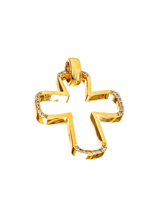 Gatsa Women's Gold Cross 14K