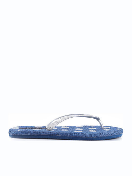 Tsoukalas Women's Flip Flops Blue