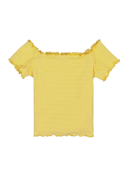 Garcia Jeans Kids Blouse Short Sleeve Yellow