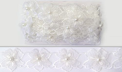 Lace for Wedding Favors White