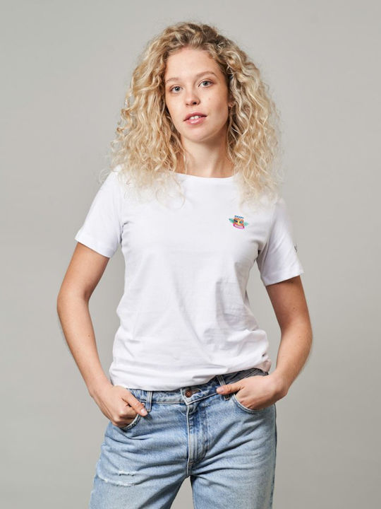 Bidi Badu Damen Sport T-Shirt Weiß
