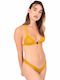 Bikini Set Triangle Top & Slip Bottom Yellow
