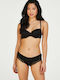 Secret Lace Damen Slip Schwarz