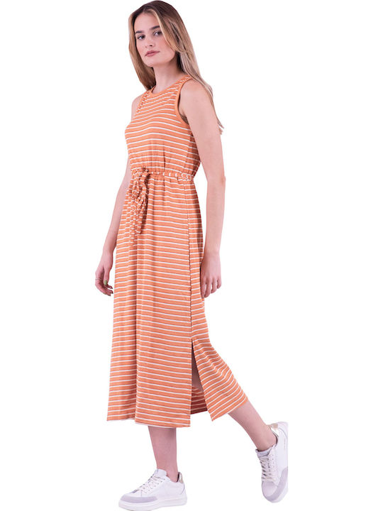 Summer Midi Dress Orange