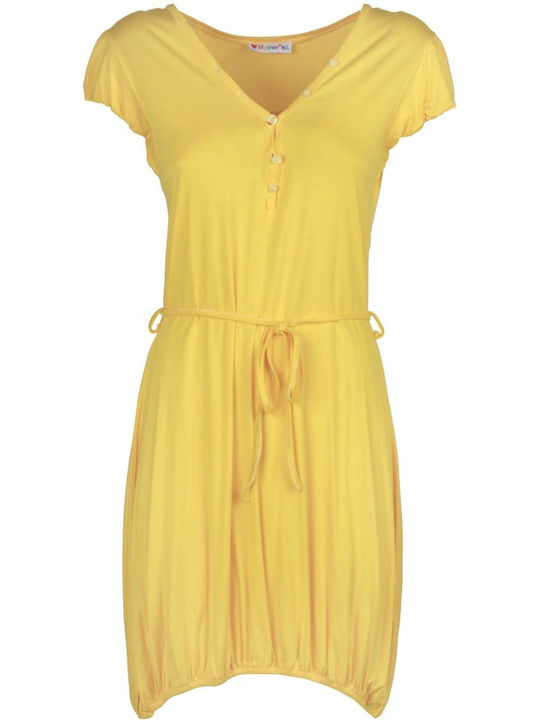 Top Ten Καλοκαιρινό Mini Φόρεμα Κίτρινο