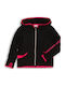 Kinder-Sweatshirtjacke mit Kapuze Schwarz