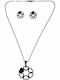 Bizoutaki Set with Necklace & Earrings from Steel