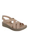 Anatomic Women's Leather Platform Shoes Beige