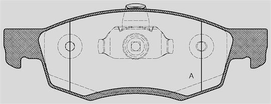 Open Parts Bremsbelag für Dacia Logan