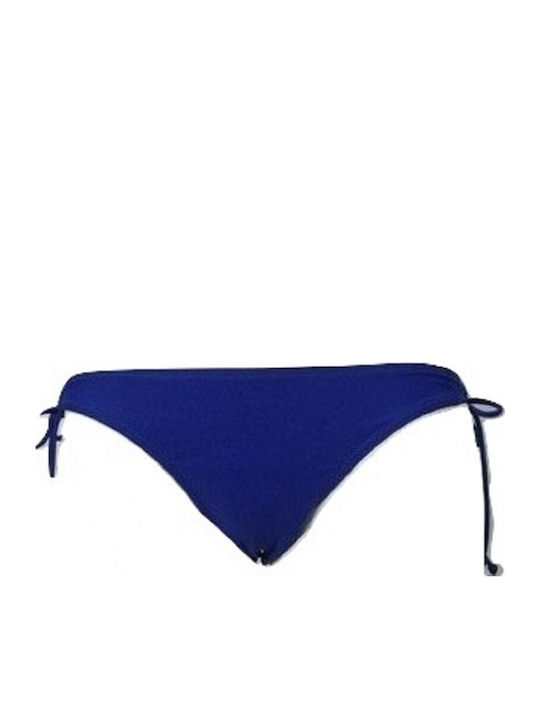 Bikini Slip με Κορδονάκια Μπλε