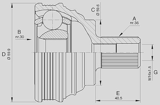Open Parts Gelenk-Bausatz für Audi A3
