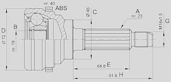 Open Parts Gelenk-Bausatz für Chevrolet Matiz Daewoo Matiz