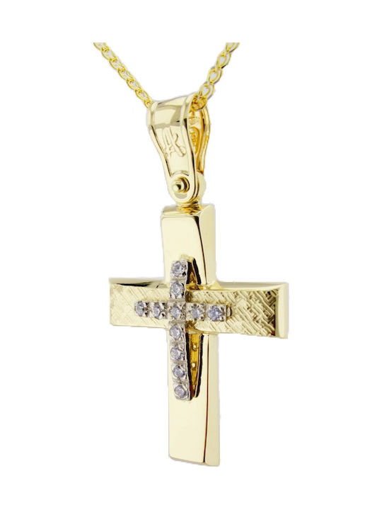 Papadopoulos Gold Damen Gold Kreuz 14K