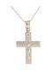 Papadopoulos Gold Men's White Gold Cross 14K with the Crucified