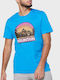 T-shirt Γαλάζιο