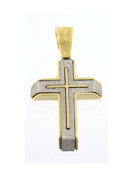 Mertzios.gr White Gold Cross 14K