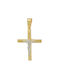 Anorado Herren Gold Kreuz 14K