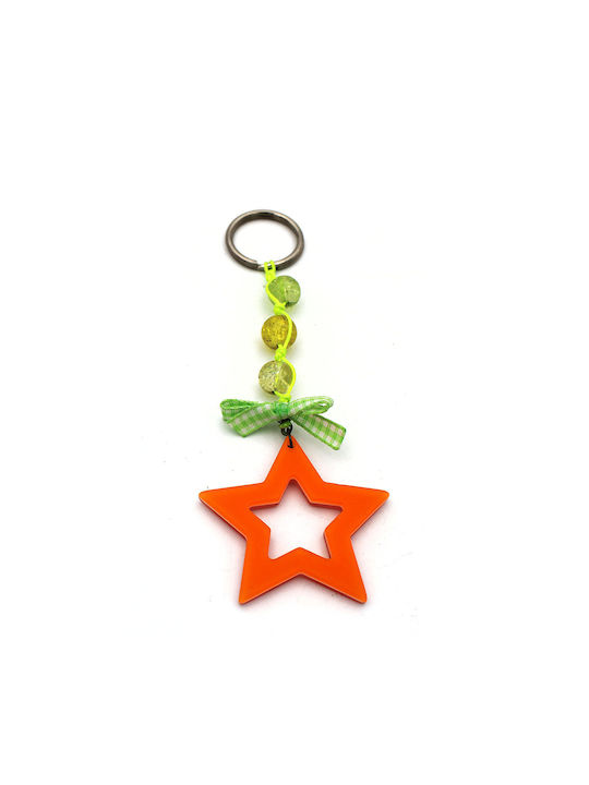 Handmade Keychain Χάντρες Orange