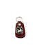 Keychain Ζώδια Leather Burgundy