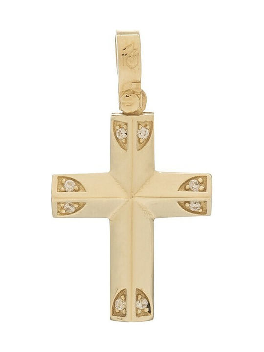 Vitopoulos Damen Gold Kreuz 14K