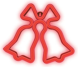 Neon Kactus Φωτιζόμενη Πλαστική Καμπάνα Κόκκινη 3τμχ Neon Kactus Φωτιζόμενη Πλαστική Καμπάνα Κόκκινη 3τμχ