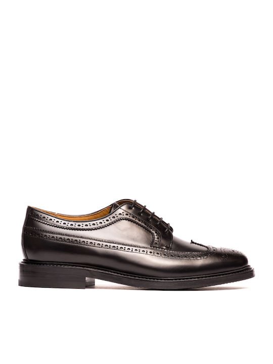 Perlamoda Men's Leather Oxfords Black