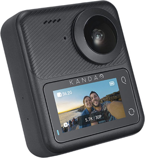 Kandao QooCam 3 Action Camera 5K Λήψης 360° Υποβρύχια με Οθόνη Αφής 1.9" και Wi-Fi Μαύρη