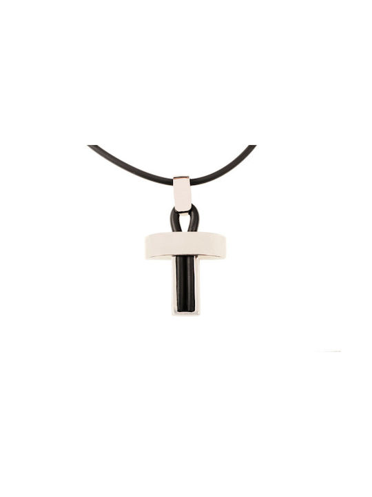 Theodora's Jewellery Men's Cross from Silver with Cord